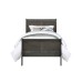 Louis Philippe Single Bedframe - Grey